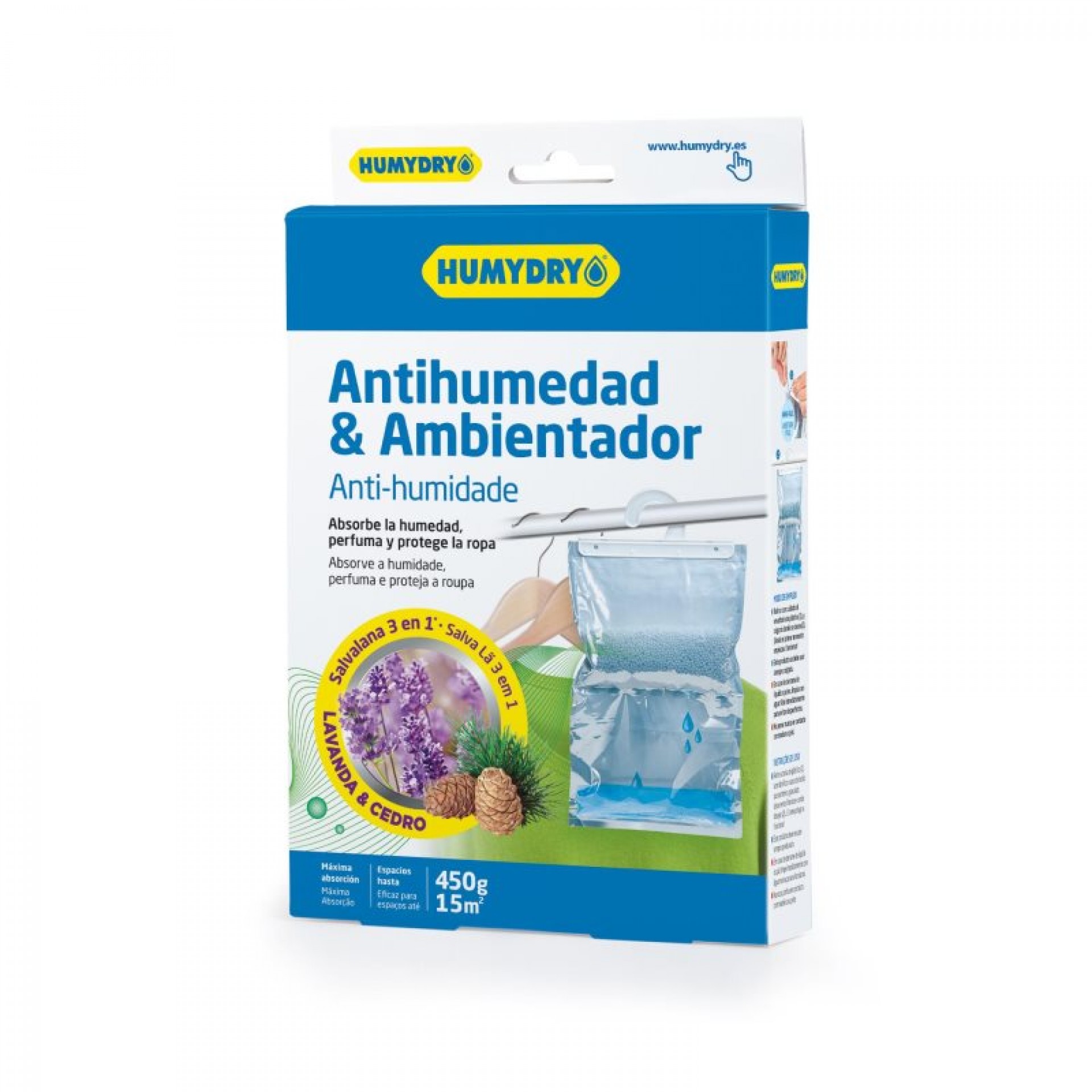 Cabide Anti-Húmidade Salva Lã 450 G HUMYDRY