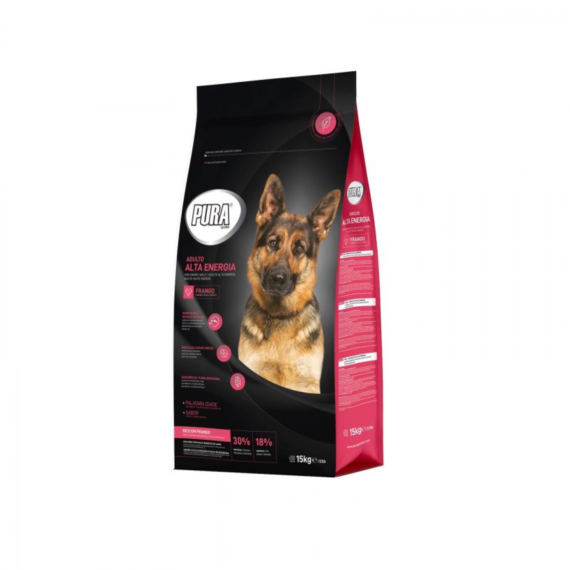 Alimento Seco Cão de Alta Energia Frango 15 KG PURA SPECIAL