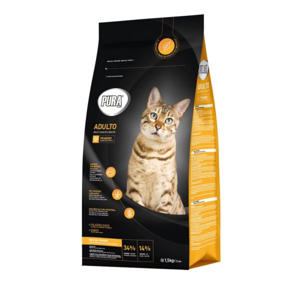 Alimento Seco para Gato Adulto Frango 1,5 KG PURA SPECIAL Alimento Seco para Gato Adulto Frango 1,5 KG PURA SPECIAL
