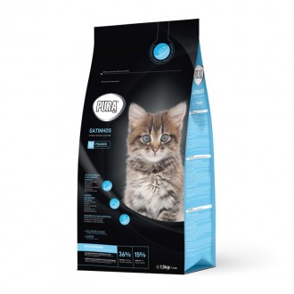 Alimento Seco para Gatinhos Frango 1,5 KG PURA SPECIAL