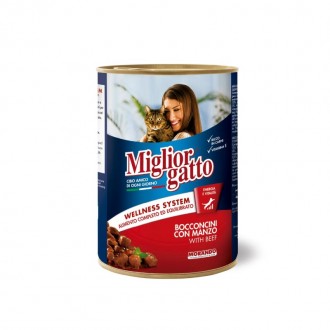 Alimento H�mido Gato Vitela 405 G MIGLIORGATTO