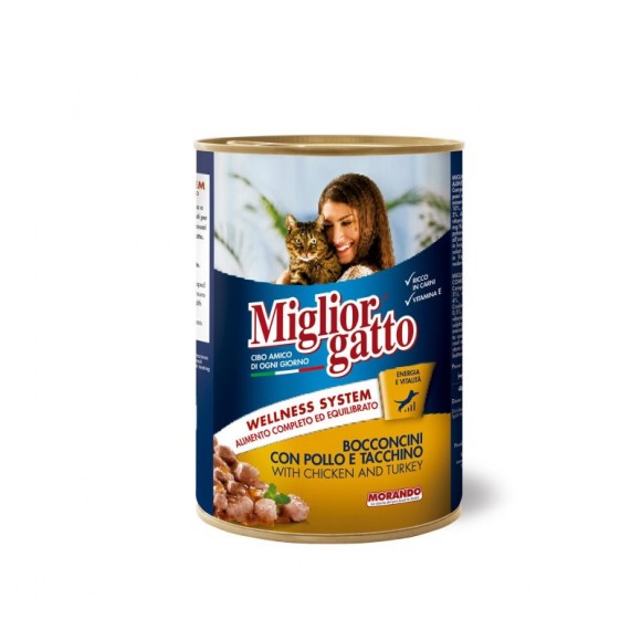Alimento H�mid Gato Frango/Per� 405 G MIGLIORGATTO