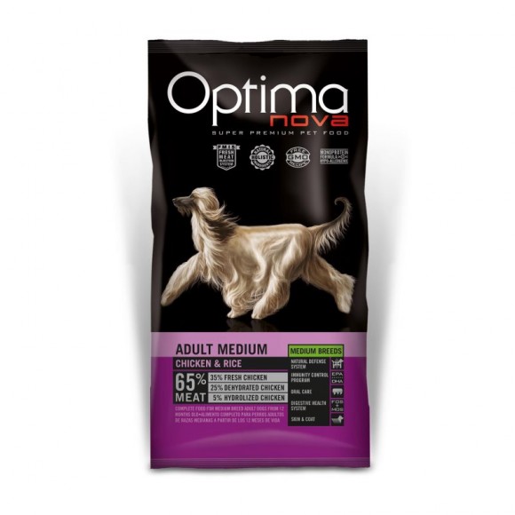 Alim Seco Cão Adulto Médio C&R 12 KG OPTIMANOVA Alim Seco Cão Adulto Médio C&R 12 KG OPTIMANOVA