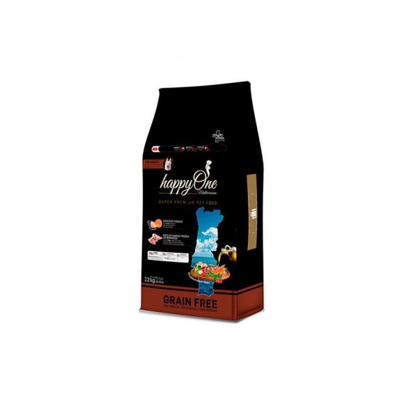 Alim Seco Cão Borrego 12 KG HAPPYONE MEDITERRANEUM Alim Seco Cão Borrego 12 KG HAPPYONE MEDITERRANEUM