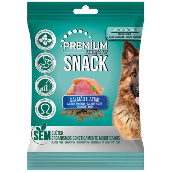 Snack C�o Salm�o E Atum 100 G HAPPYONE PREMIUM