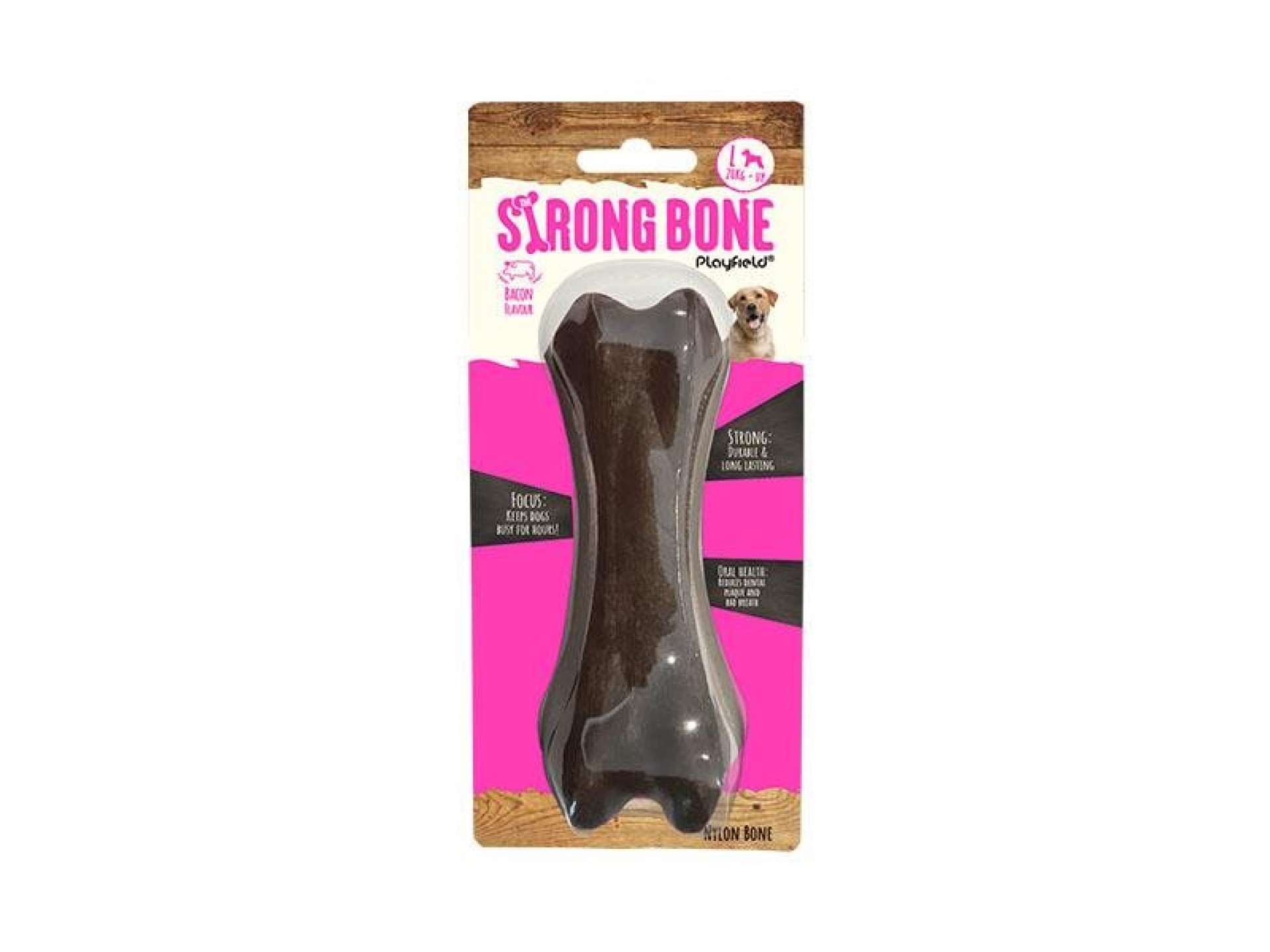 Brinquedo Para Cão Strongbone Bacon 18,5CM PLAYFIE