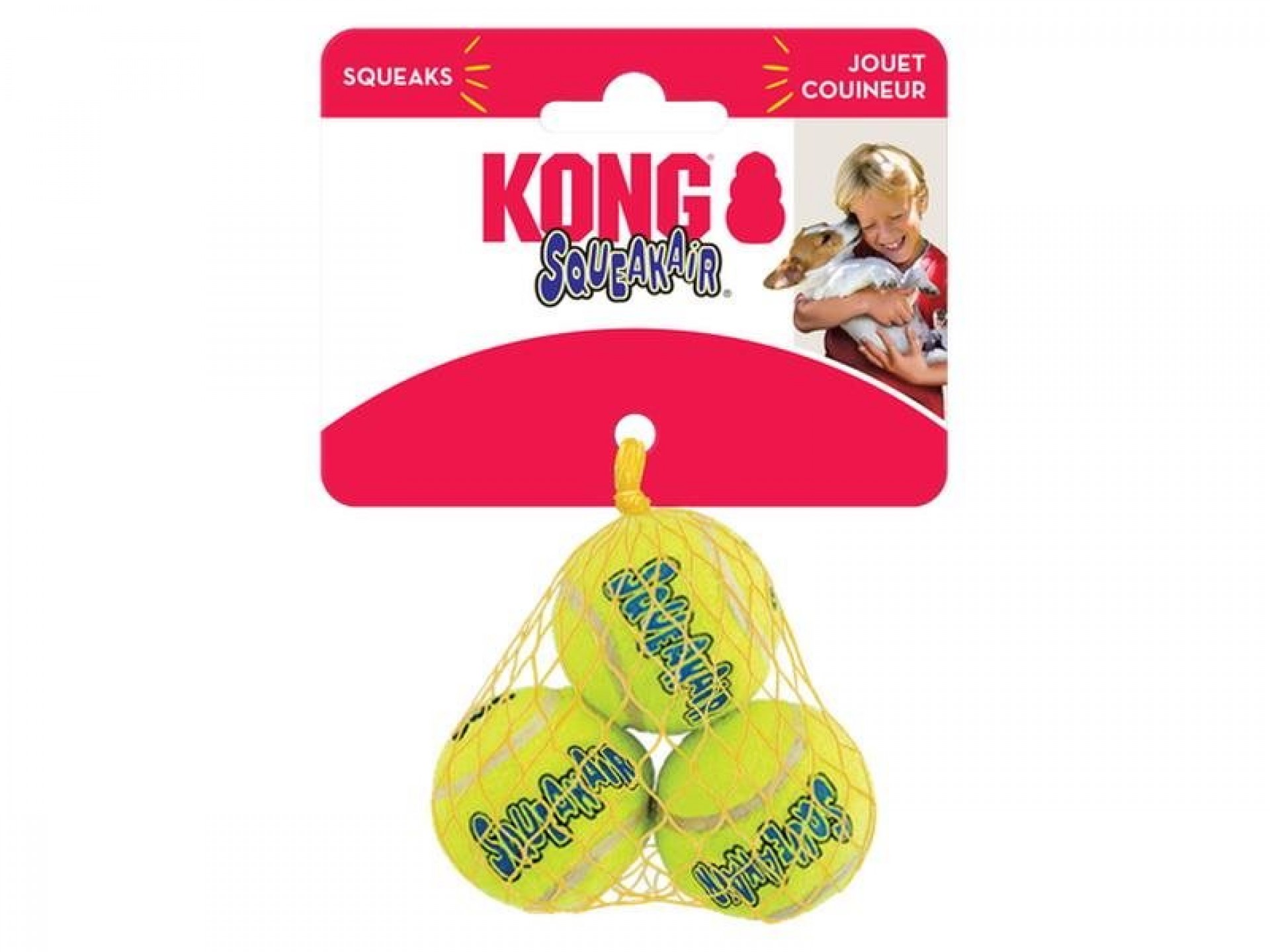 Brinquedo Para Cão Bola Tennis Com Apito XS KONG