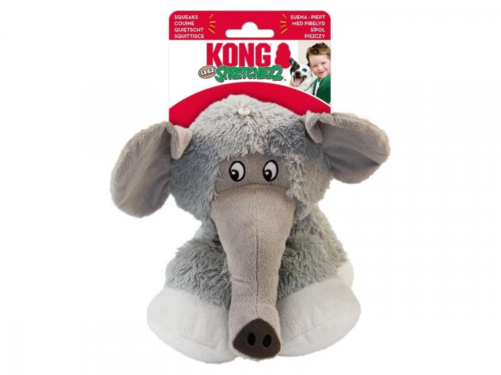 Brinquedo Para Cão Stretchezz Elefante S KONG