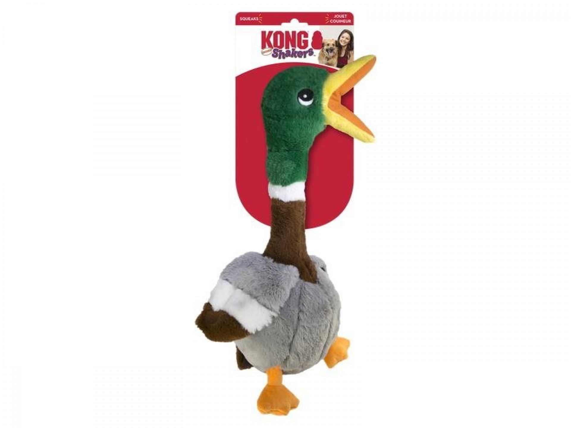 Brinquedo Para Cão Pato Shakers Honkers S KONG