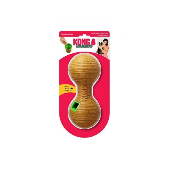 BRINQUEDO PARA CÃO BAMBOO DUMBBELL DISPENSADOR TREATS M BRINQUEDO PARA CÃO BAMBOO DUMBBELL DISPENSADOR TREATS M