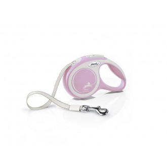 Trela Para Cão Extensível Comfort Rosa 3M XS FLEXI Trela Para Cão Extensível Comfort Rosa 3M XS FLEXI