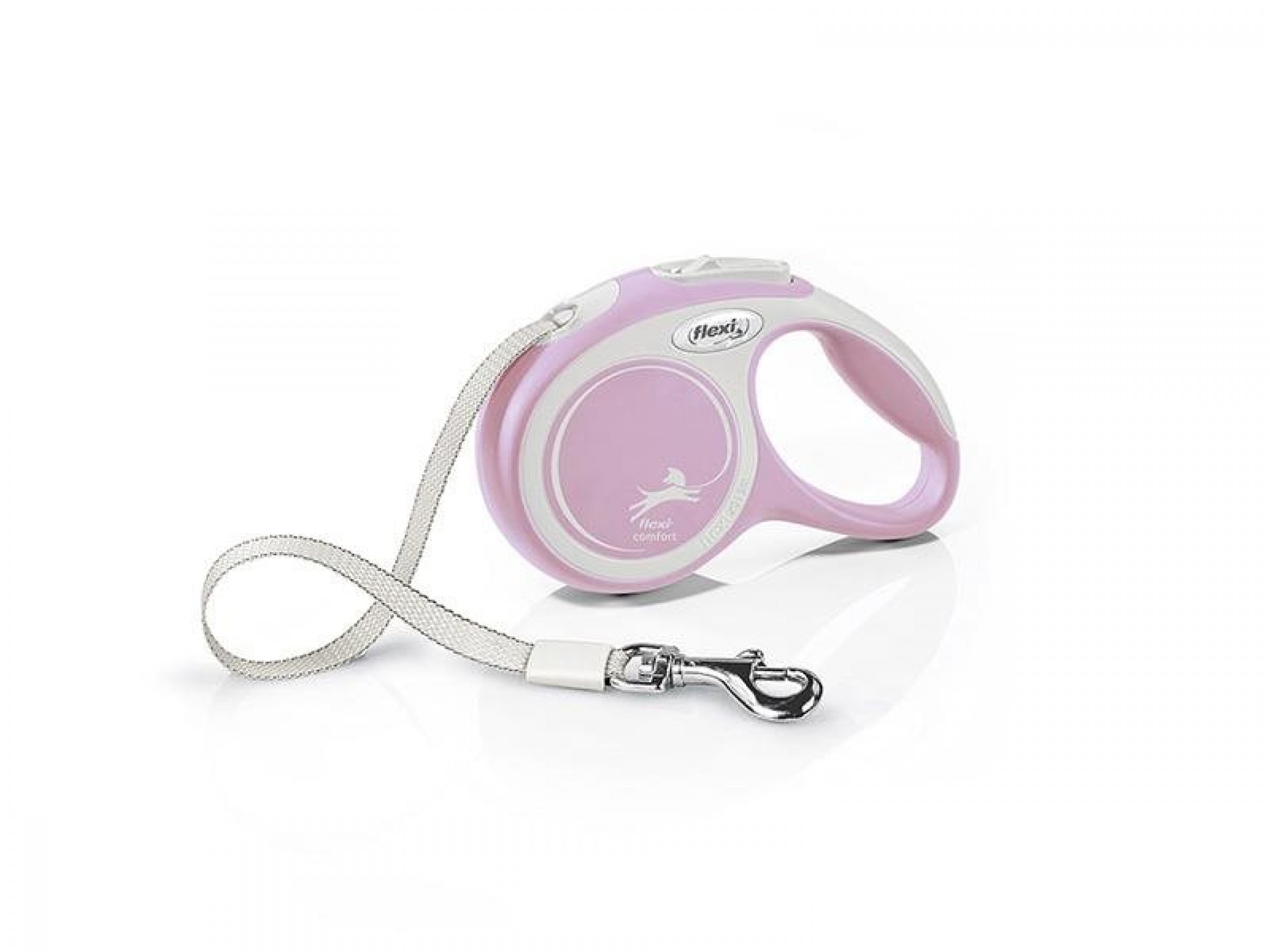 Trela Para Cão Extensível Comfort Rosa 3M XS FLEXI