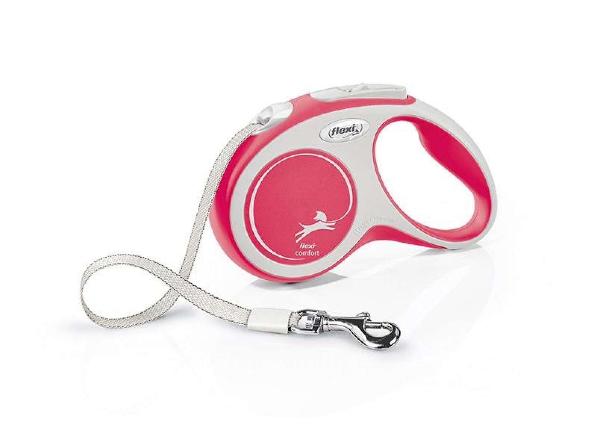 Trela Para Cão Extensível Comfort Vermelha 5M S FLEXI