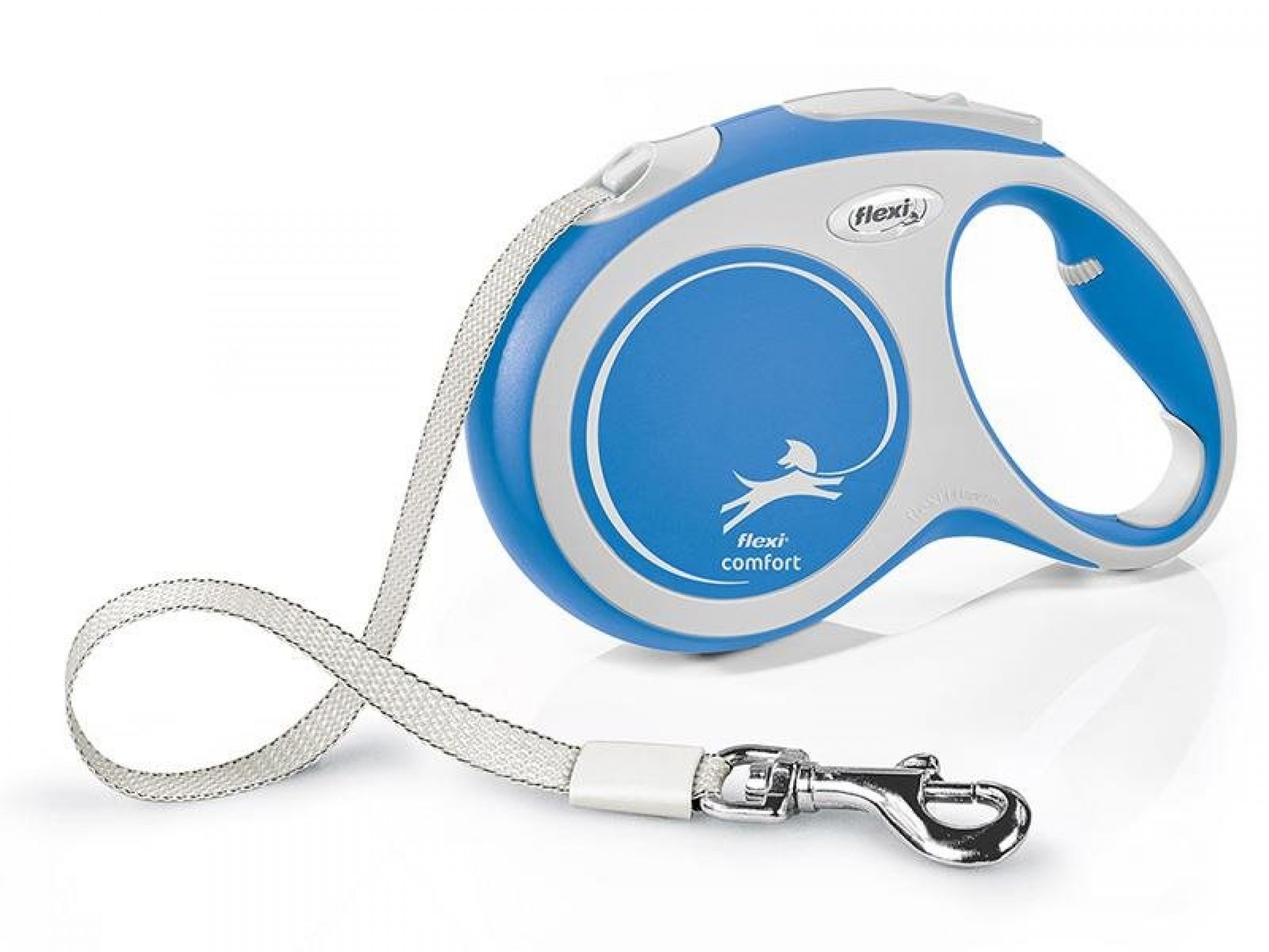 Trela Para Cão Extensível Comfort Azul 5M L FLEXI