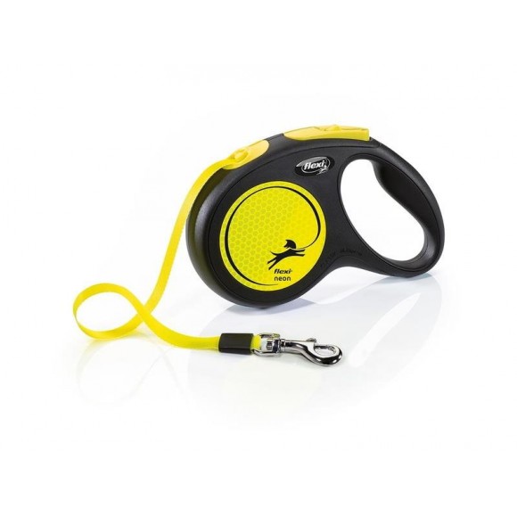 Trela Para Cão Extensível Neon 5M M FLEXI Trela Para Cão Extensível Neon 5M M FLEXI