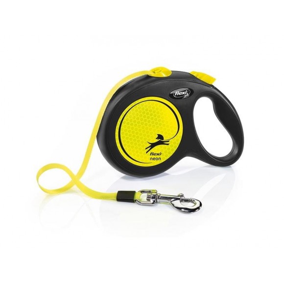 Trela Para Cão Extensível Neon 5M L FLEXI Trela Para Cão Extensível Neon 5M L FLEXI
