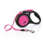 Trela Para Cão Extensível Neon Rosa 5M S FLEXI Trela Para Cão Extensível Neon Rosa 5M S FLEXI