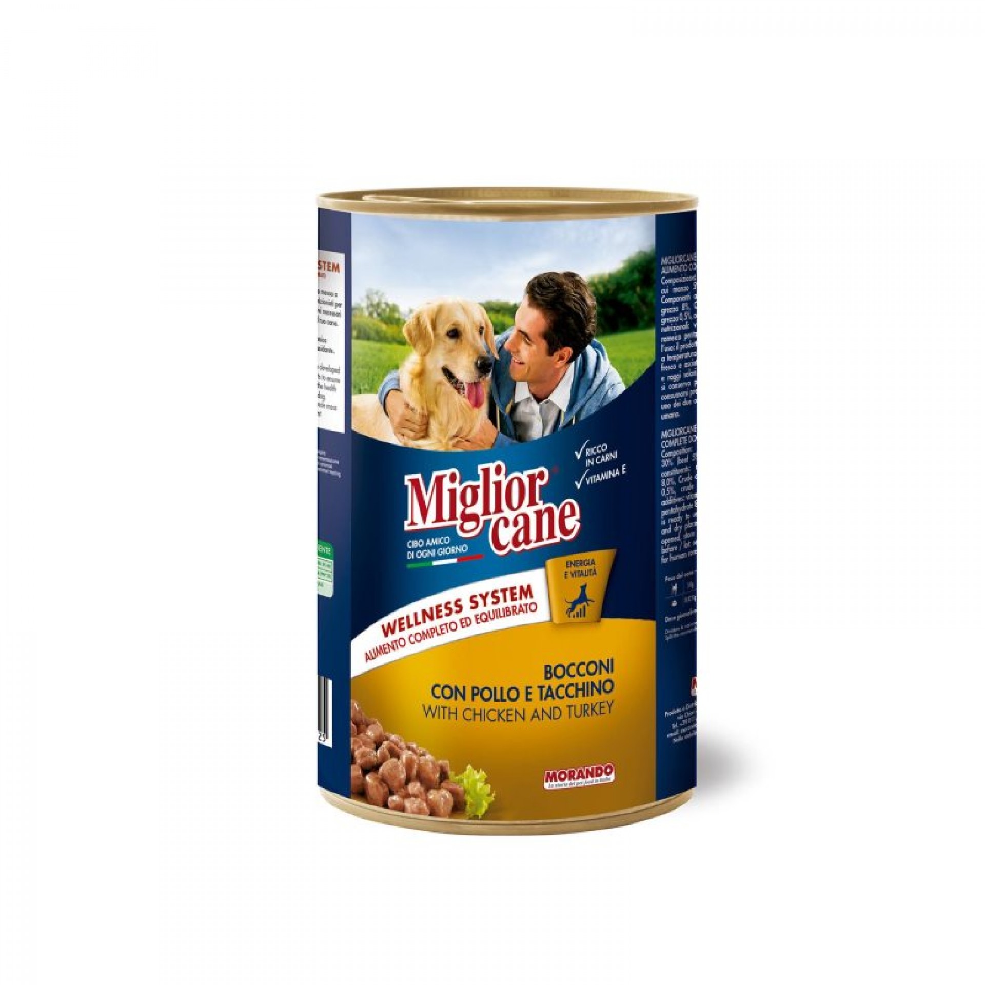 Alimento Húmido Cão Pedaçs Aves 1250 G MIGLIORGANE