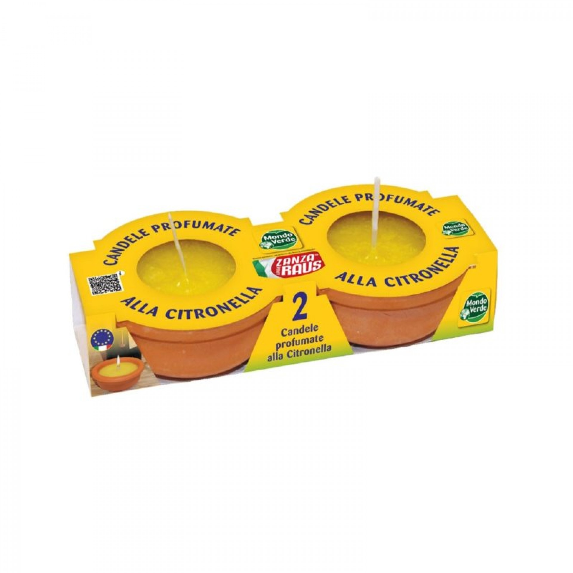 Vela Citronela 9 X 4 CM 2UN MONDO VERDE