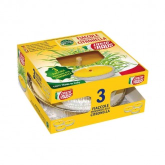 Vela Citronela 14 X 3 CM 3 UN MONDO VERDE