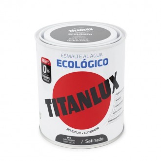 Esmalte ecol�gico sat cinza m�dio 750ML TITANLUX