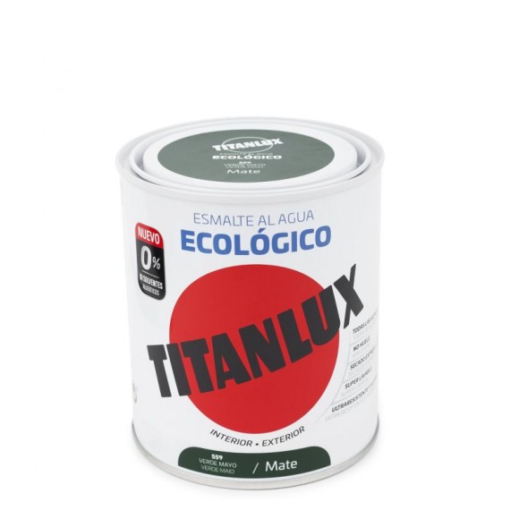 Esmalte ecológico sat verde maio 250ML TITANLUX Esmalte ecológico sat verde maio 250ML TITANLUX