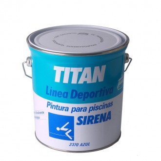 Pintura Piscinas Sirene azul 4L TITAN Pintura Piscinas Sirene azul 4L TITAN