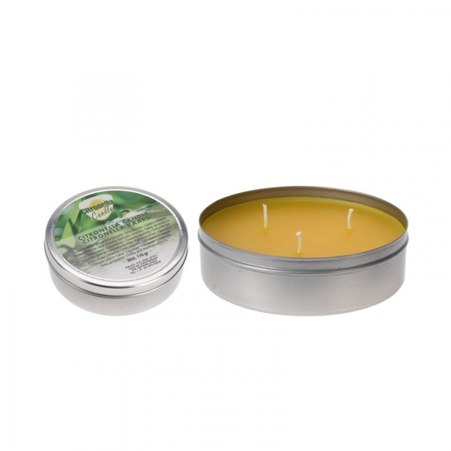 Vela Citronela Com 3 Pavios 3,5 X 10,5 CM