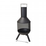 Braseiro Exterior preto 44,5X44,5X116cm Braseiro Exterior preto 44,5X44,5X116cm