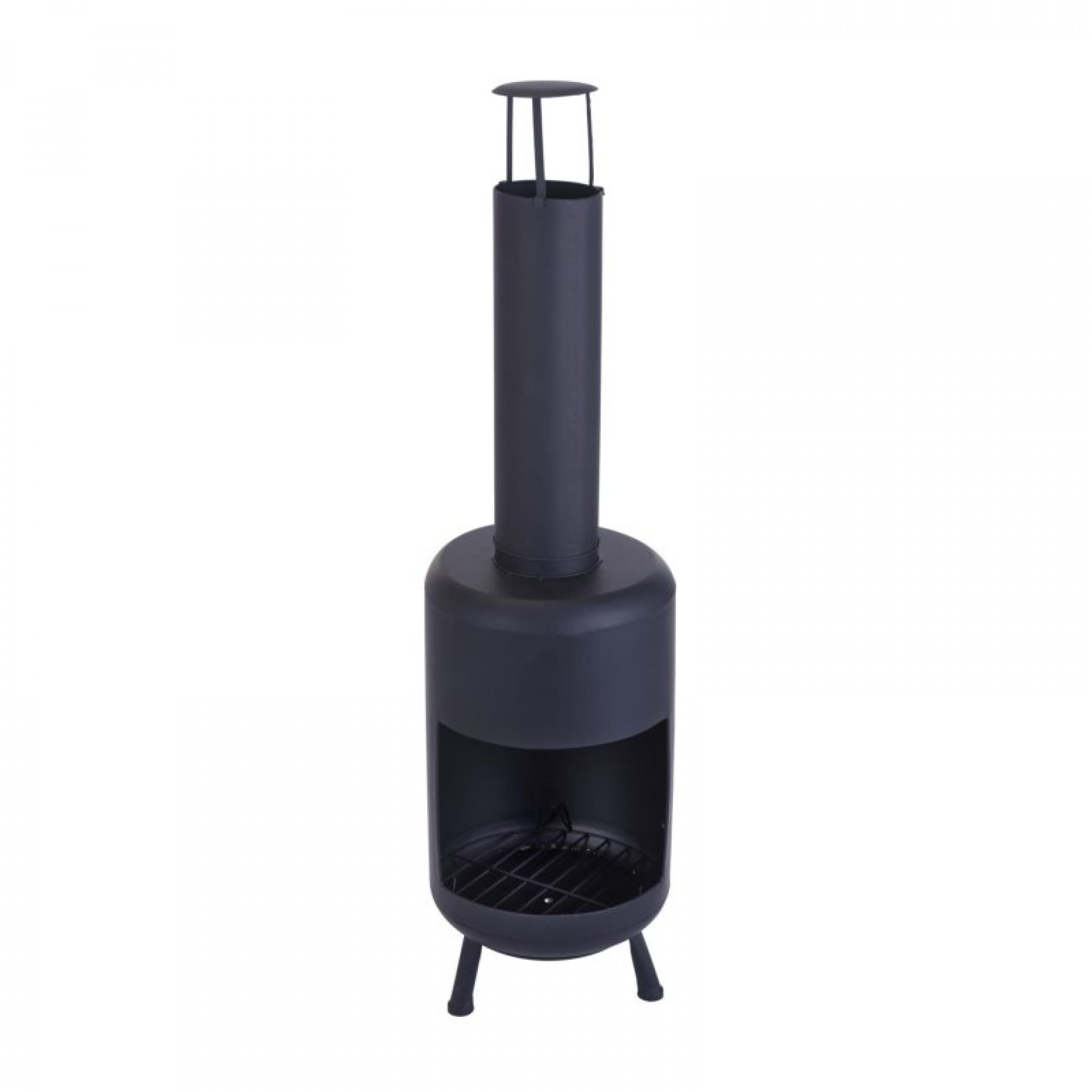 Braseiro Exterior preto 30X30X105cm