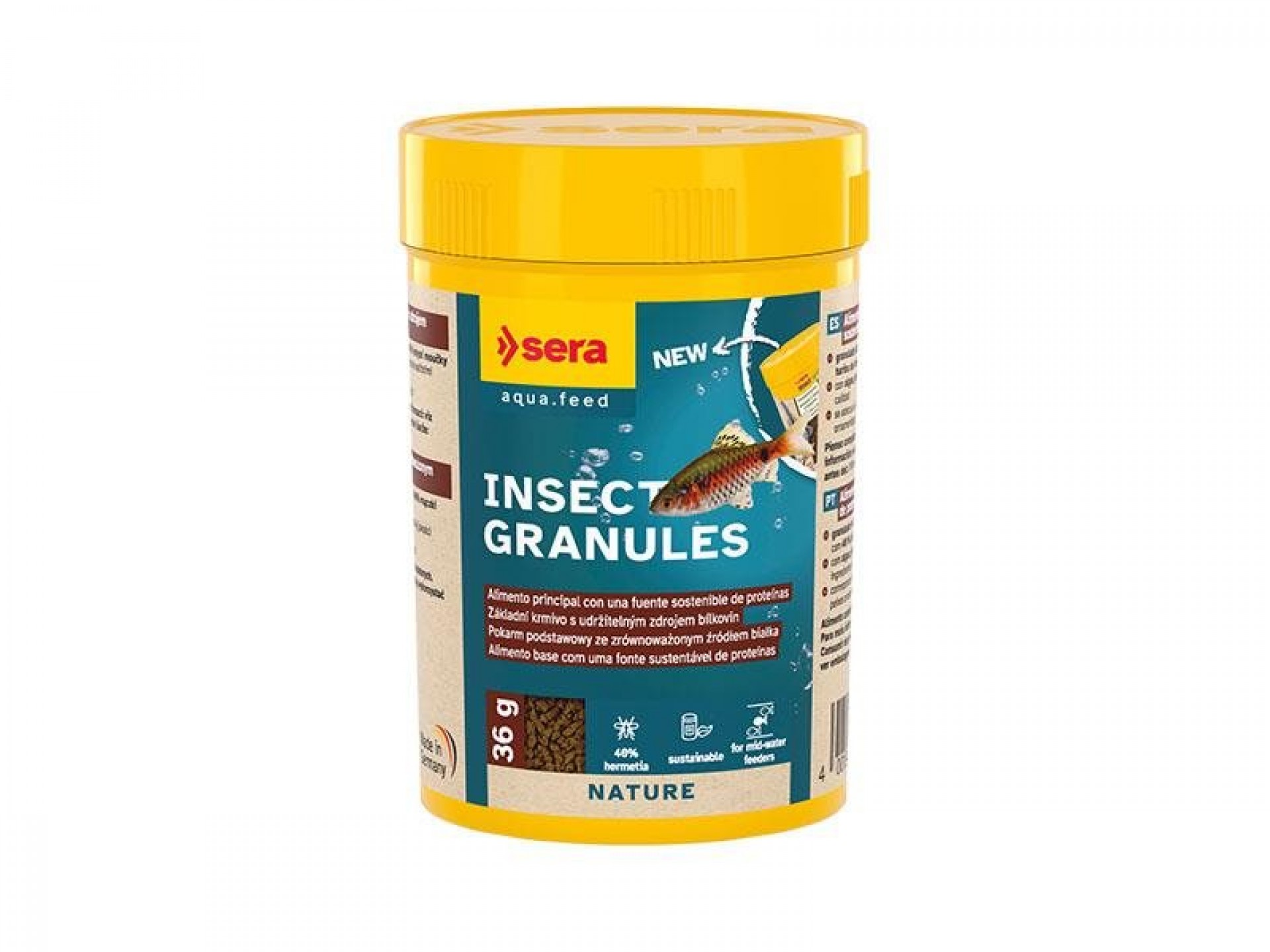 Alimento Para Peixes Água Quente Com Insectos 100