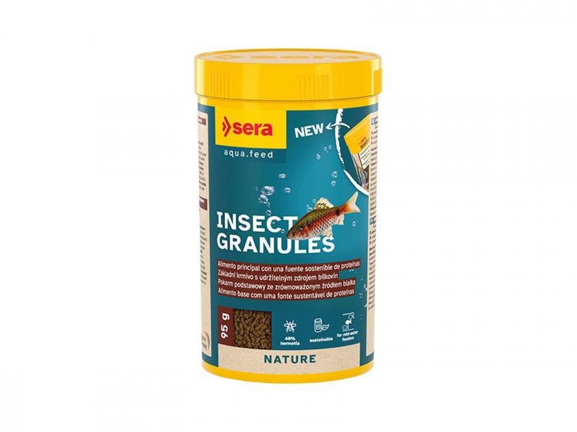Alimento Para Peixes Água Quente Com Insectos 250