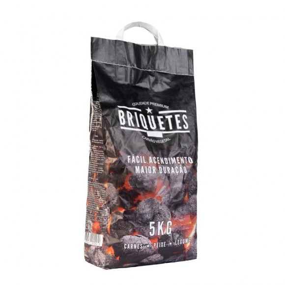 Saco Carvão Briquetas +/- 5KG ECOBRASA Saco Carvão Briquetas +/- 5KG ECOBRASA