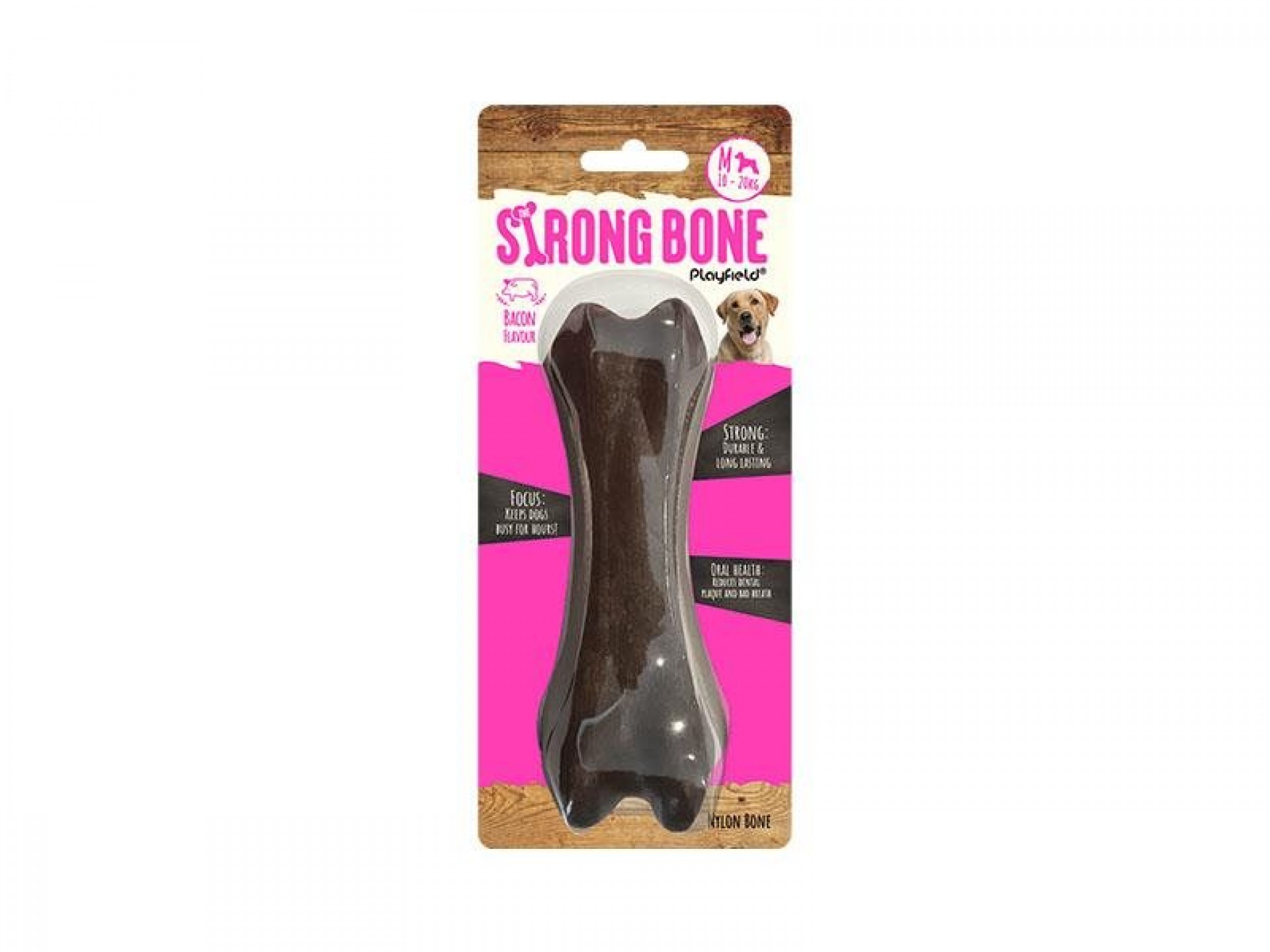 Brinquedo Para Cão Osso De Bacon 15CM PLAYFIELD