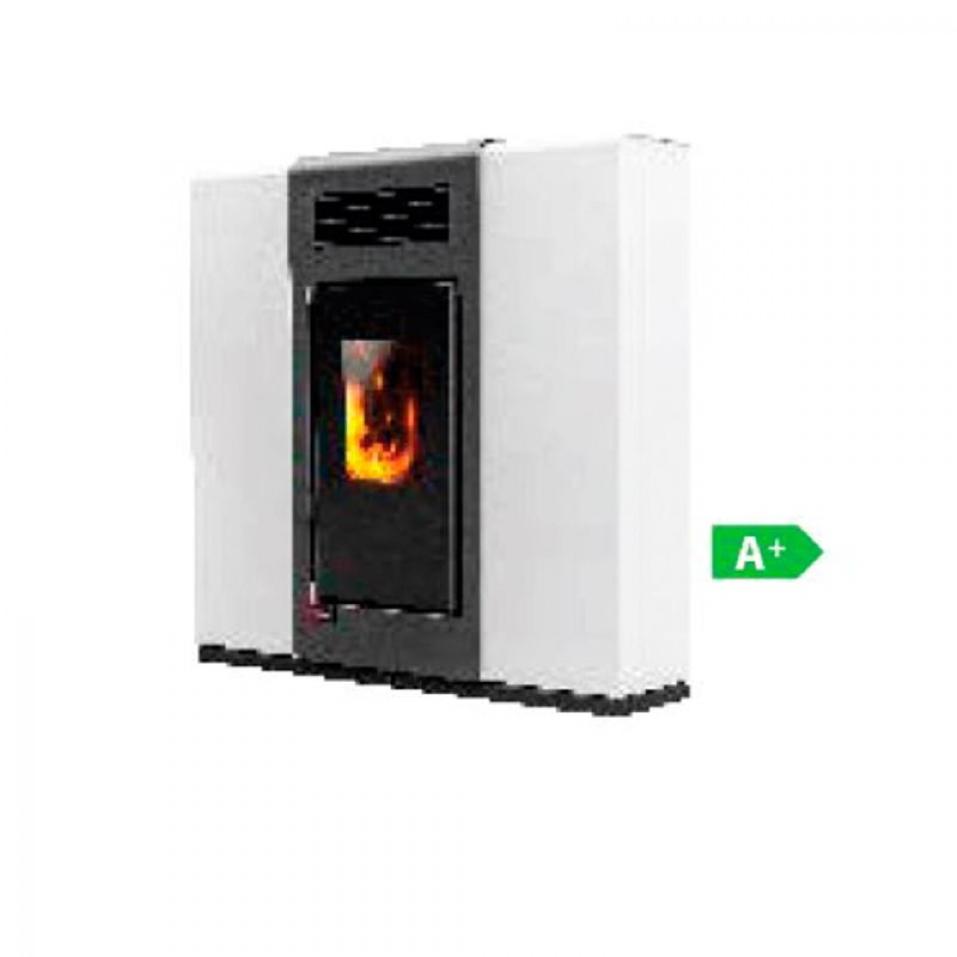 Salamandra pellets Bali 10KW Branco
