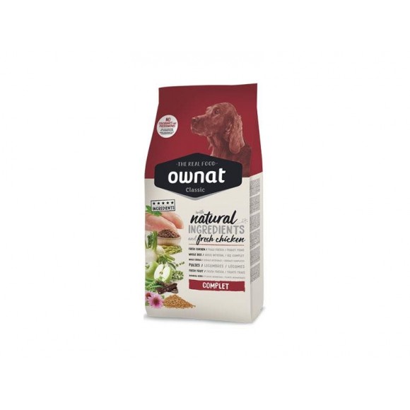 Alimento Seco Para Cão Complet 4 KG OWNAT Alimento Seco Para Cão Complet 4 KG OWNAT