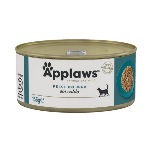 Alimento Húmido Gato Peixe Do Oceano 156 G APPLAWS Alimento Húmido Gato Peixe Do Oceano 156 G APPLAWS