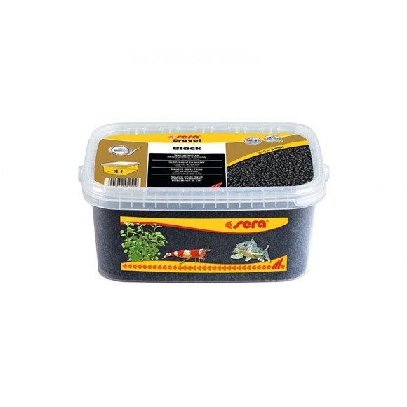 Areão Aquário Preto 2-3 MM 3 L SERA Areão Aquário Preto 2-3 MM 3 L SERA