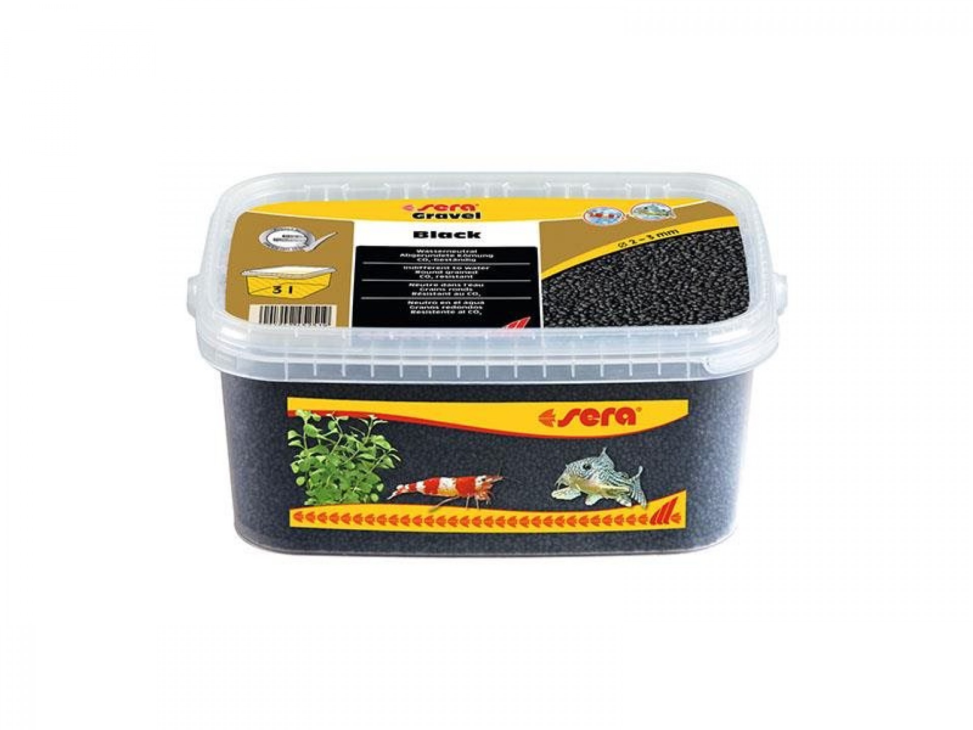 Areão Aquário Preto 2-3 MM 3 L SERA