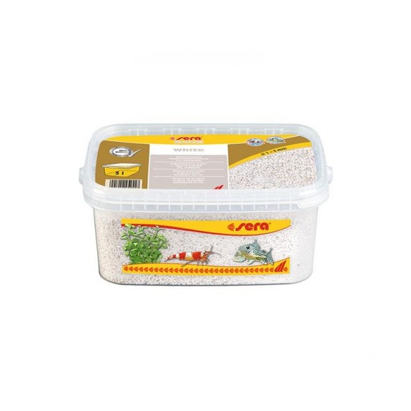 Areão Aquário Branco 1-3 MM 3 L SERA Areão Aquário Branco 1-3 MM 3 L SERA