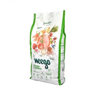 Alimento Seco Par C�o Frango E Cenoura 12 KG WEEGO