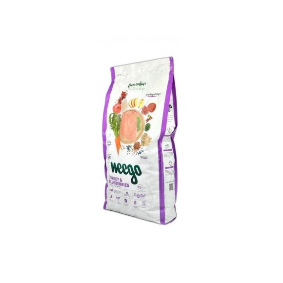 Alimento Seco Para Cão Perú E Mirtilo 12 KG WEEGO Alimento Seco Para Cão Perú E Mirtilo 12 KG WEEGO