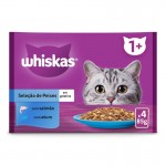 Alimento Húmido Para Gato 1+ Peixe 4X85 G WHISKAS Alimento Húmido Para Gato 1+ Peixe 4X85 G WHISKAS