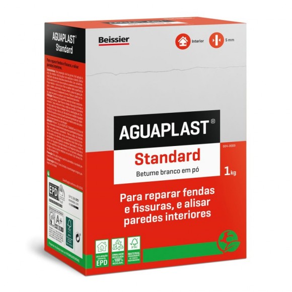 Massa em pó Standart 1KG AGUAPLAST Massa em pó Standart 1KG AGUAPLAST