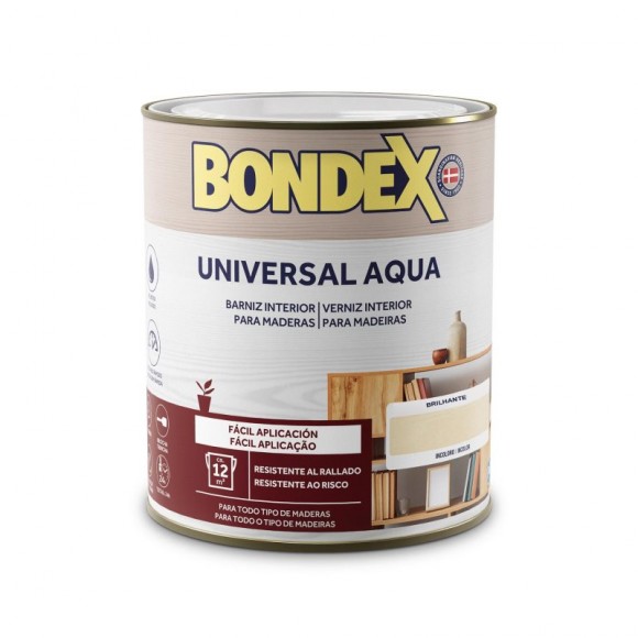 Verniz Aqua Brilhante Carvalho Médio 750 ML BONDEX Verniz Aqua Brilhante Carvalho Médio 750 ML BONDEX