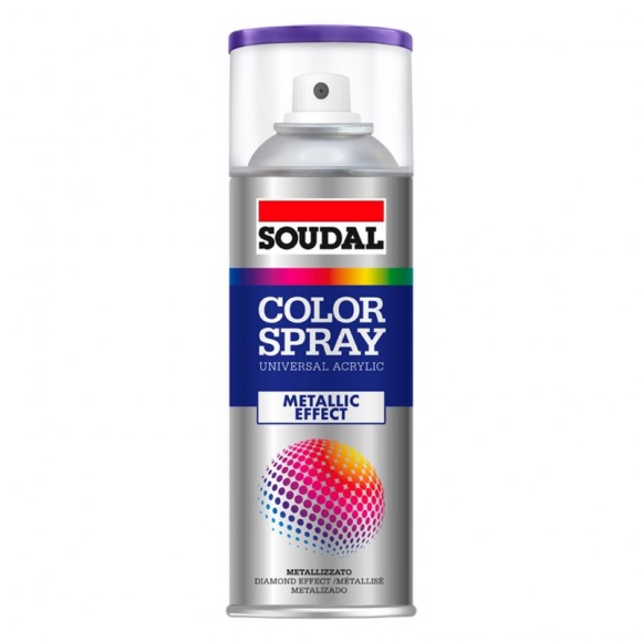 Spray Pintura Metallic Effects Prata 400 ML SOUDAL Spray Pintura Metallic Effects Prata 400 ML SOUDAL