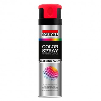 Spray Pintura Marking Paint Preto 400 ML SOUDAL Spray Pintura Marking Paint Preto 400 ML SOUDAL