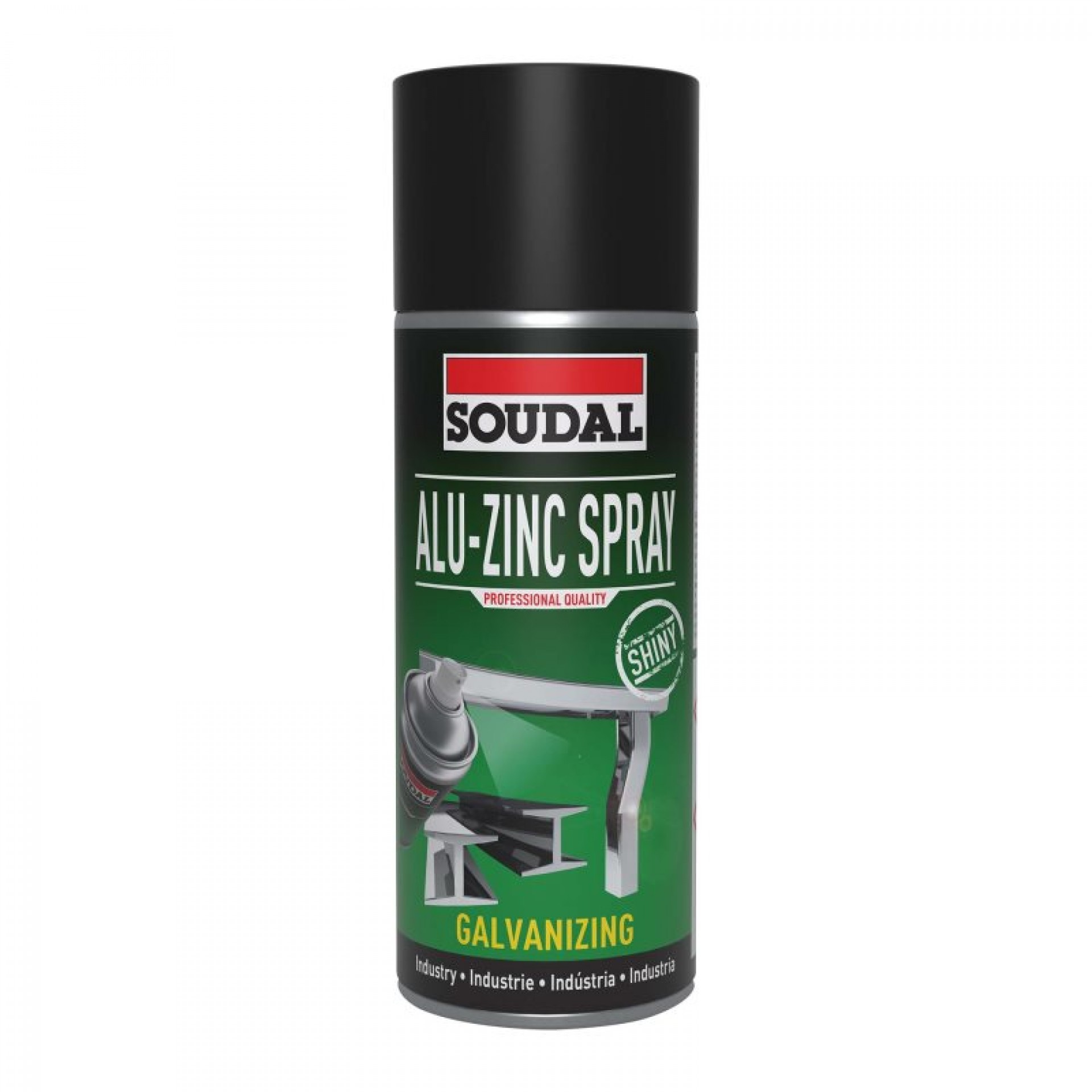 Srpray Zinco Brilhante Galvanizar 400 ML SOUDAL