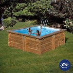 Piscina Madeira Retangular 305X305X119 CM GRE Piscina Madeira Retangular 305X305X119 CM GRE