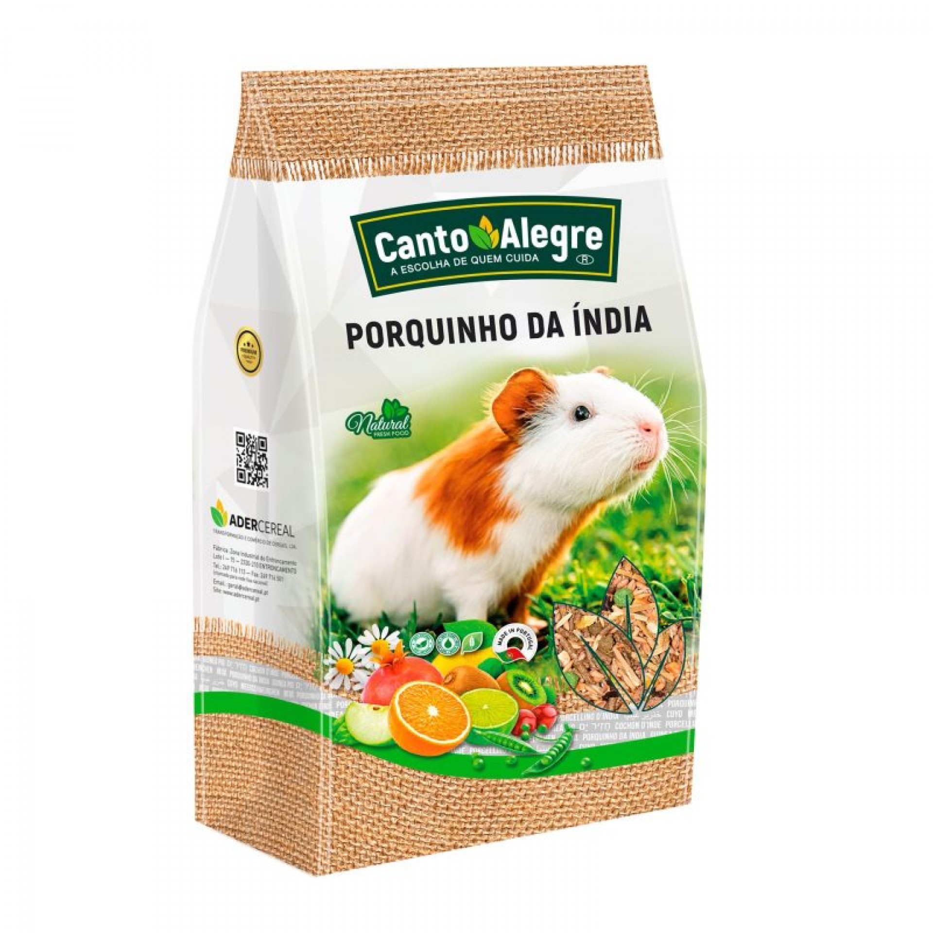 Alimento P/Porquinho Da Índia Mistura 3 KG CANTO A